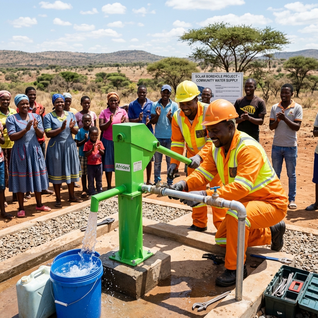 Water Well Installation in Rural South Africa